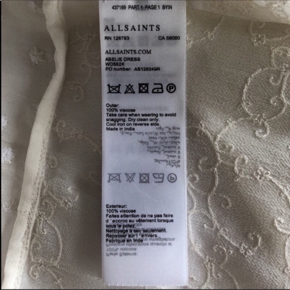 NWT AllSaints Abelie Dress - Picture 11 of 11